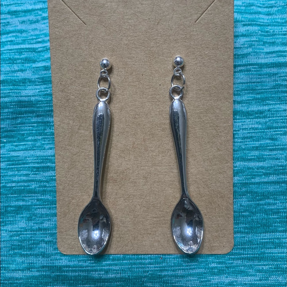 Spoon stud earrings